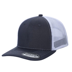 Gorra con malla 6 panel Azul/Blanco