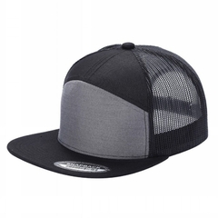 Malla Snapback 7 panel Negro/Gris