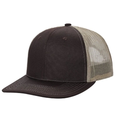 Gorra con malla 6 panel Cafe/Khaki