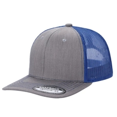 Gorra con malla 6 panel Gris/Azul