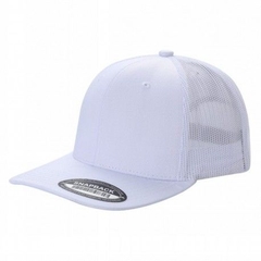 Gorra con malla 6 panel Blanco