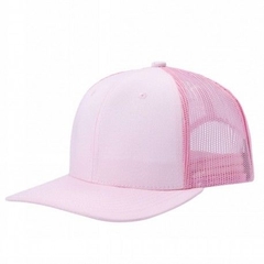 Gorra con malla 6 panel Rosa