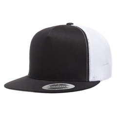 Yupoong 6006T Snapback Negro/Blanco