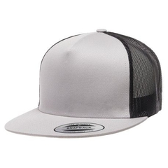 Yupoong 6006T Snapback Plata/Negro