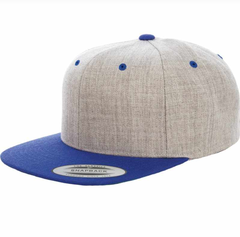 Yupoong 6006T Snapback Gris/Azul Royal