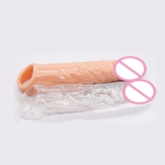 Imagen de Extensor de manga de pene reutilizable, condón de pene realista