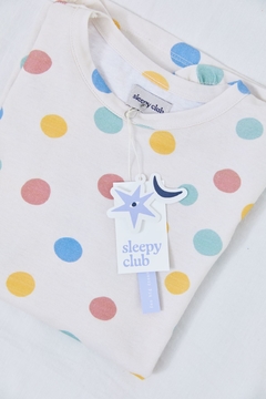 PIJAMA ALGODON ESTAMPADO HAPPY DOTS - tienda online