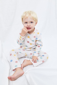 PIJAMA ALGODON ESTAMPADO HAPPY DOTS