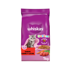 Whiskas Gatitos Carne & Leche