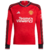 Camisa Manga Longa Manchester United 1 23/24 Torcedor Adidas Masculina - Vermelho