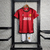 Kit Infantil Manchester United 1 23/24 Torcedor Adidas - Vermelho