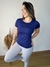 BLUSA M/C BASIC / AZUL ESCURO - comprar online