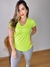 BLUSA MANGA CURTA DRY FIT JANICE AMARELO NEON - comprar online