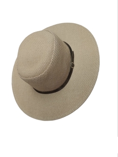 Sombrero campero de rafia de algodon