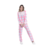 Pijama Feminino Soft Inverno Xadrez Fuzzy pink