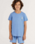 Pijama Infantil Menino Azul Familia Abacaxi Malha 100%Algodão