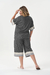 Pijama Feminino Pluz Size Pescador Renda Mescla Gray tones - comprar online