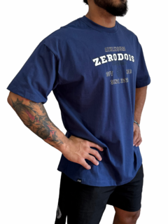 Camiseta Oversized Zerodois Azul Marinho