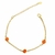 Pulseira com Zircônia Colours Laranja Salpicadas