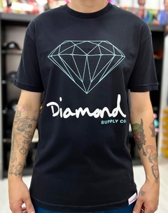 Camiseta Diamond OG SING TEE Black Tiffany White