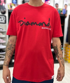 Camiseta Diamond OG SCRIPT TEE Red