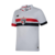 Camisa São Paulo I 1 branca listras em vermelho branco e preto new balance 24/25 