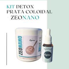 Kit Detox - Prata Coloidal 500ppm 30ml + ZeoNano