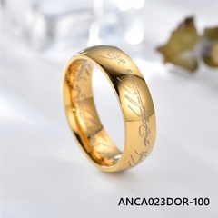 Anillo Dorado con Letras