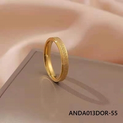 Hermoso Anillo en Dorado diseño en Arena de Perla Elaborado