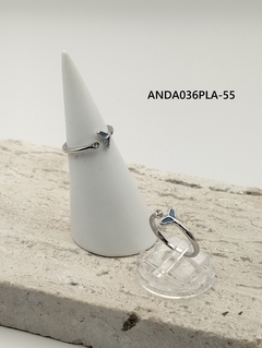 Anillo Plateado cola de Sirena