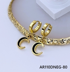 Aretes Huggies Dorada Luna