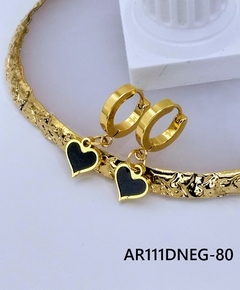 Aretes Huggies Dorado Corazon