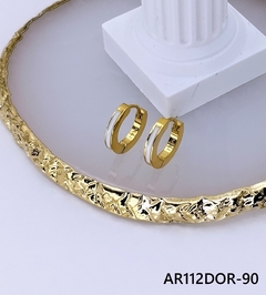 Aretes Huggies Dorado