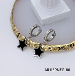 Aretes Huggies Plateada Estrella