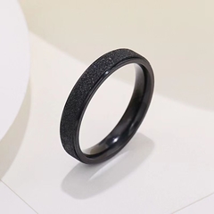 Hermoso Anillo en Negro diseño en Arena de Perla