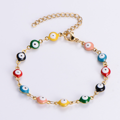 Pulsera o Tobillera Ojo Turco Dorada