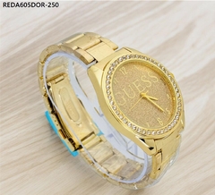 Reloj Tipo Guess en Tono Dorado