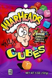 Warheads Cube Sour Sweet Fruit