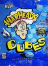 Warheads Cubes Sour Sweet Blue Rasberry