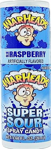 Warheads Spray Candy Blue Raspberry