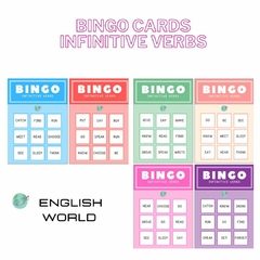 Bingo - Infinitive verbs - DIGITAL