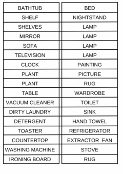 Parts of the house game - DIGITAL