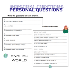 Personal questions - DIGITAL en internet