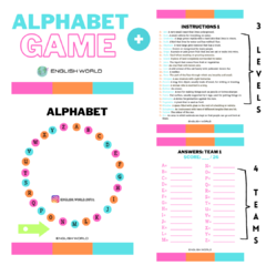 Alphabet + Stop game - DIGITAL