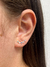 BRINCO EAR CUFF LOSANGOS COM ZIRCONIA COLORIDA