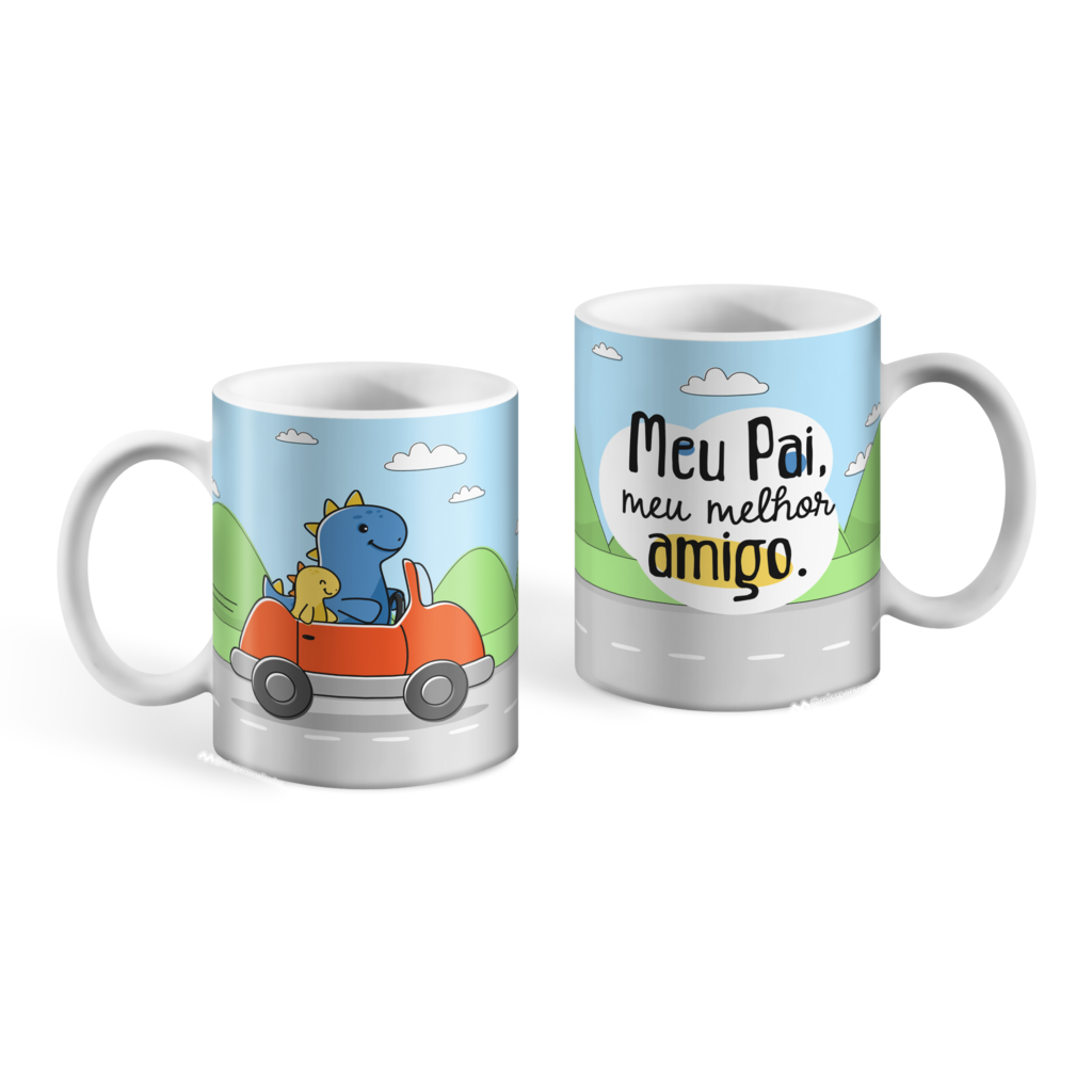 Caneca de Porcelana - Mais que amigos, Friends