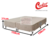 CAMA BOX QUEEN CASTOR BI-PARTIDA PREMIUM BEGE 2 VOLUMES na internet