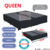 CAMA BASE BOX QUEEN TSM BIPARTIDO COM PÉS EM MADEIRA - comprar online