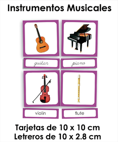 Montessori - Juego de música, Instrumentos Musicales para niños de