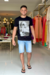 Camiseta Masculina Estampada Influencer Papai Noel Reserva na internet
